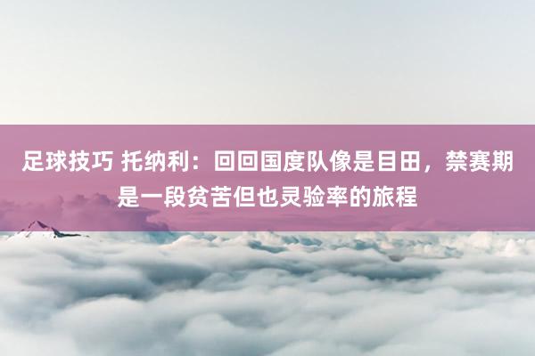 足球技巧 托纳利：回回国度队像是目田，禁赛期是一段贫苦但也灵验率的旅程